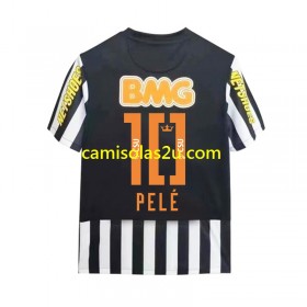 Camisolas de futebol Santos PELE 10 Retro Equipamento Alternativa 2011-2012 Manga Curta